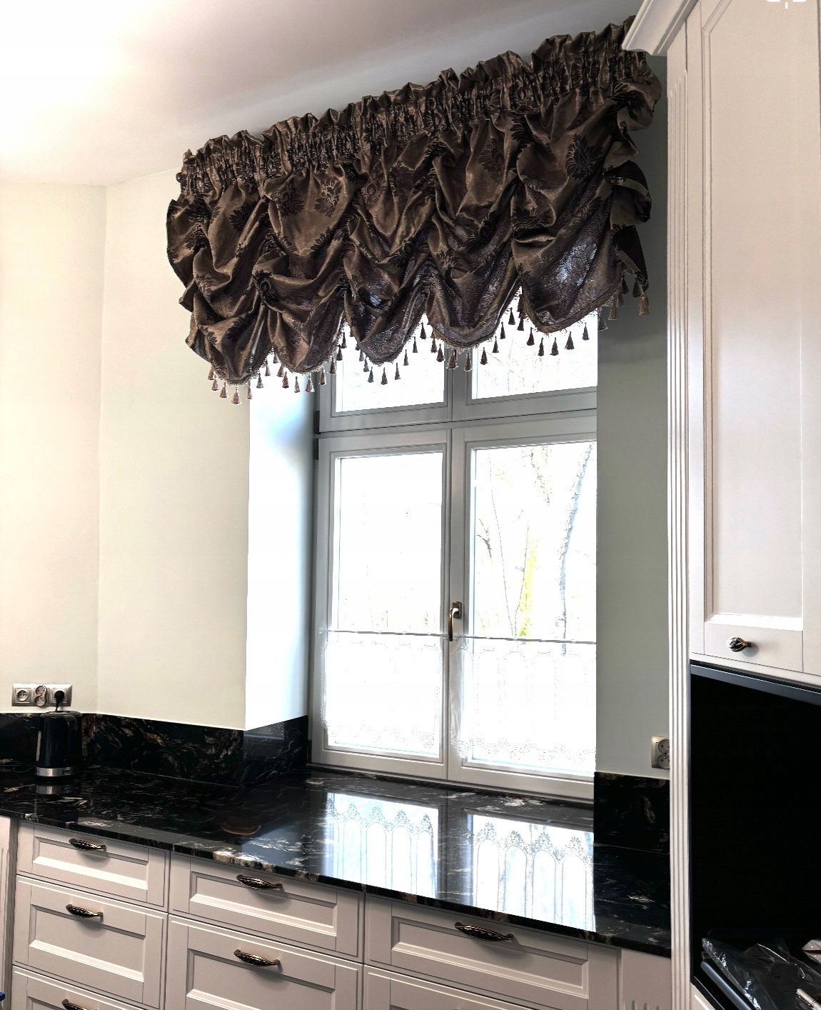 Жаккардстиль драпировка 160 см ламбрекен драпировка