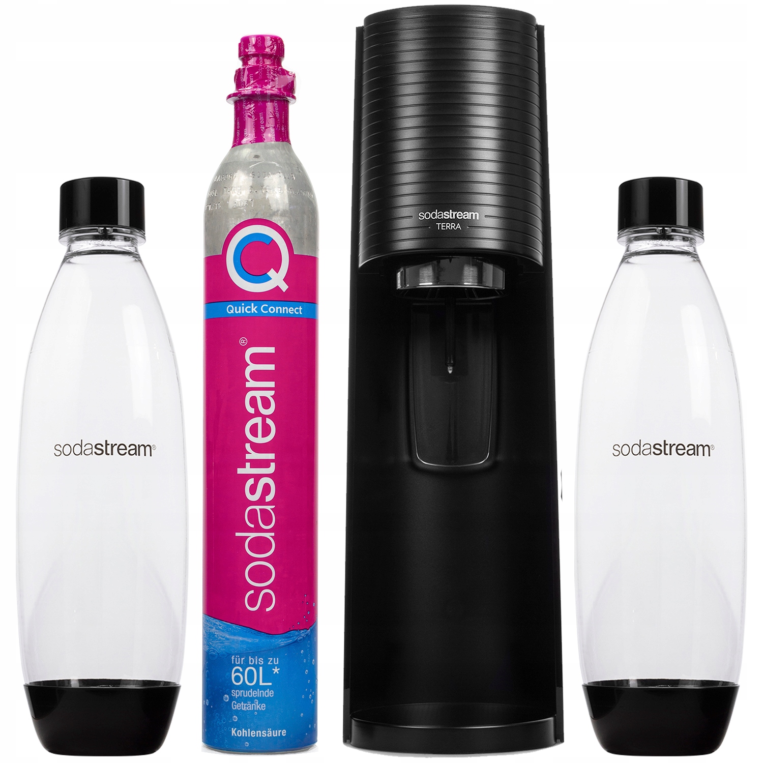 Výrobník Sody Výrobník Sody Terra Black Sodastream lahve