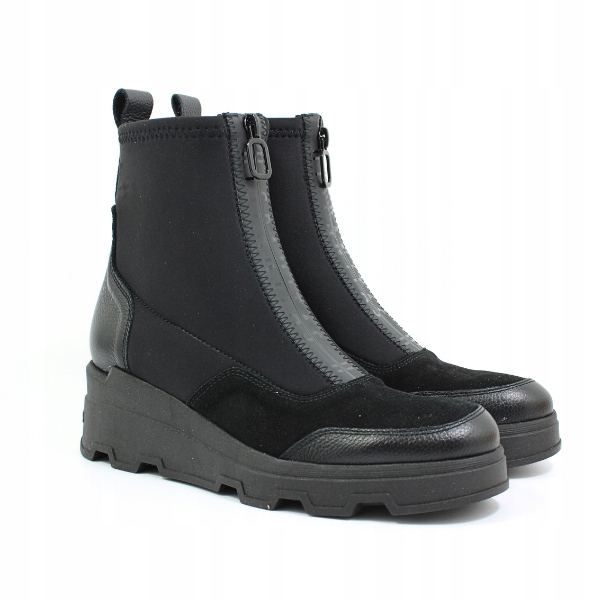 Černé kotníkové boty na klínku Hispanitas HI243711 r39