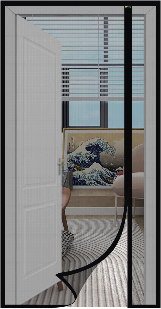 Moskytiéra Sekey 130x230 černá, magnetické skleněné vlákno, boční otevírání