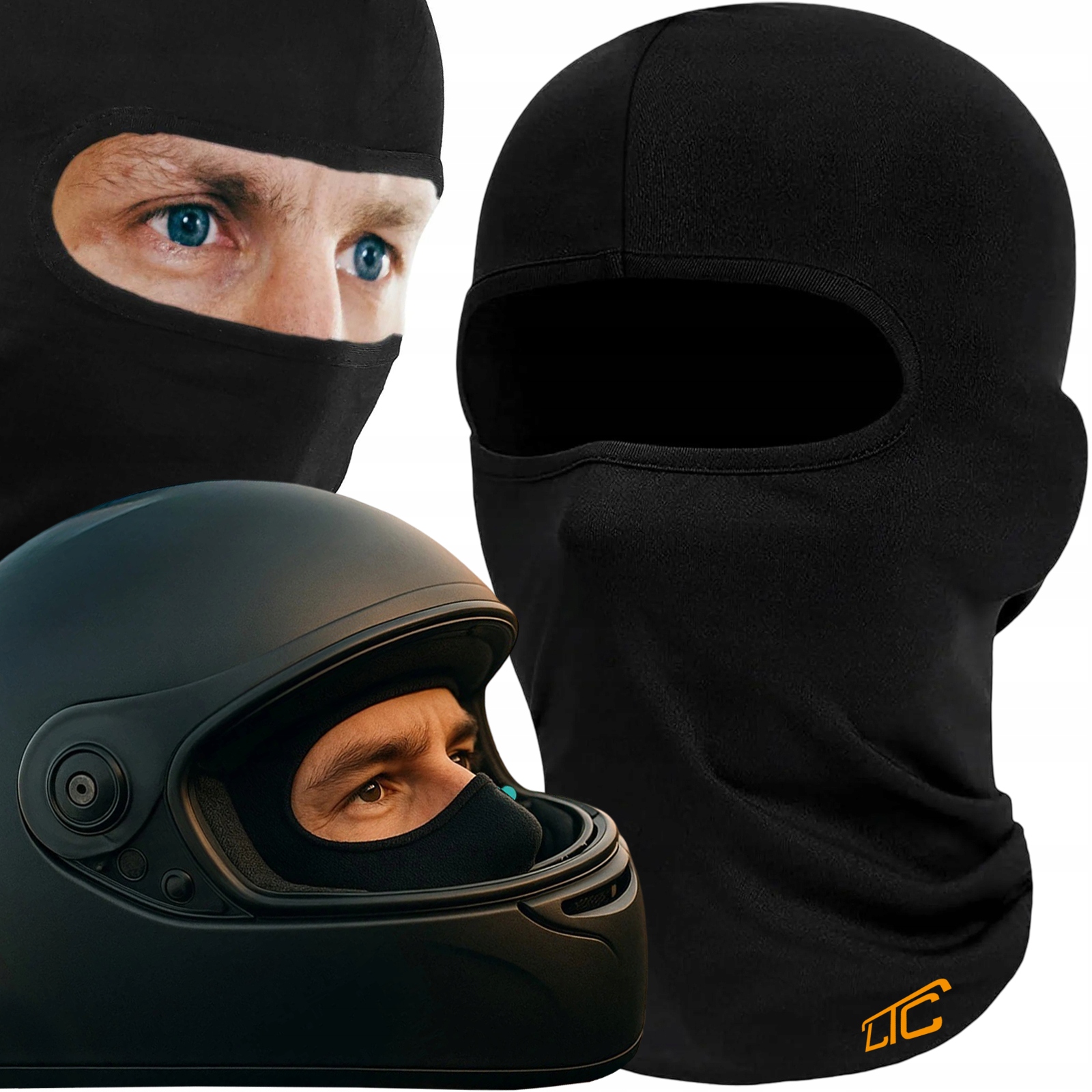 Kominiarka Motocyklowa Bawełniana Balaclawa Pod Kask Soft Uniwersalna
