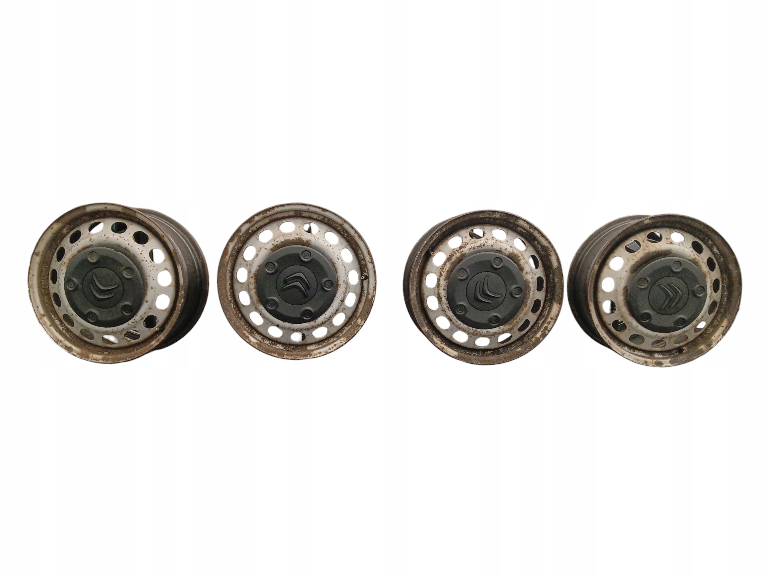 4x CERCHI Ferro DEKIELKI CITROEN JUMPY III 7.0"x16 5x108 ET46 B8198