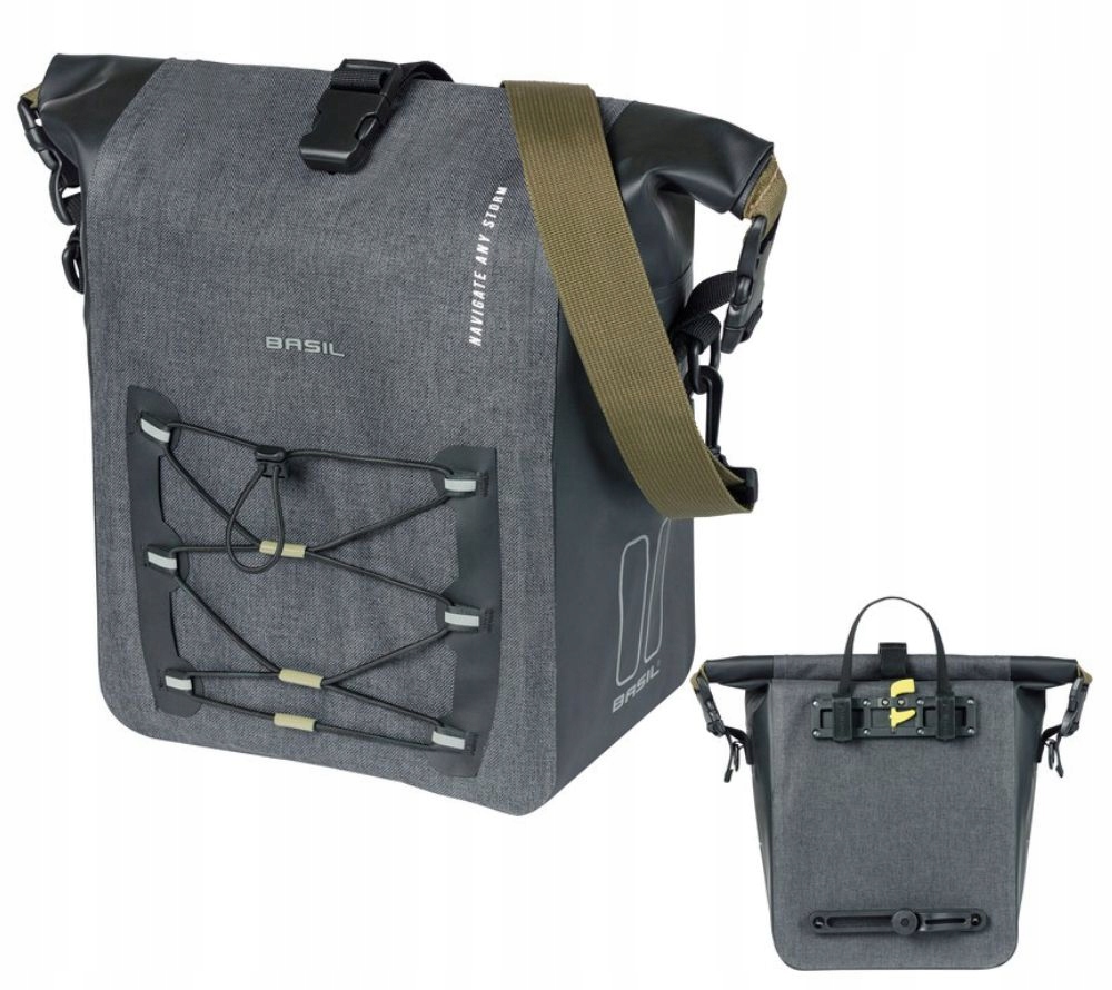 Sakwa rowerowa na bagażnik Basil Navigator Storm M, pojedyncza 15l