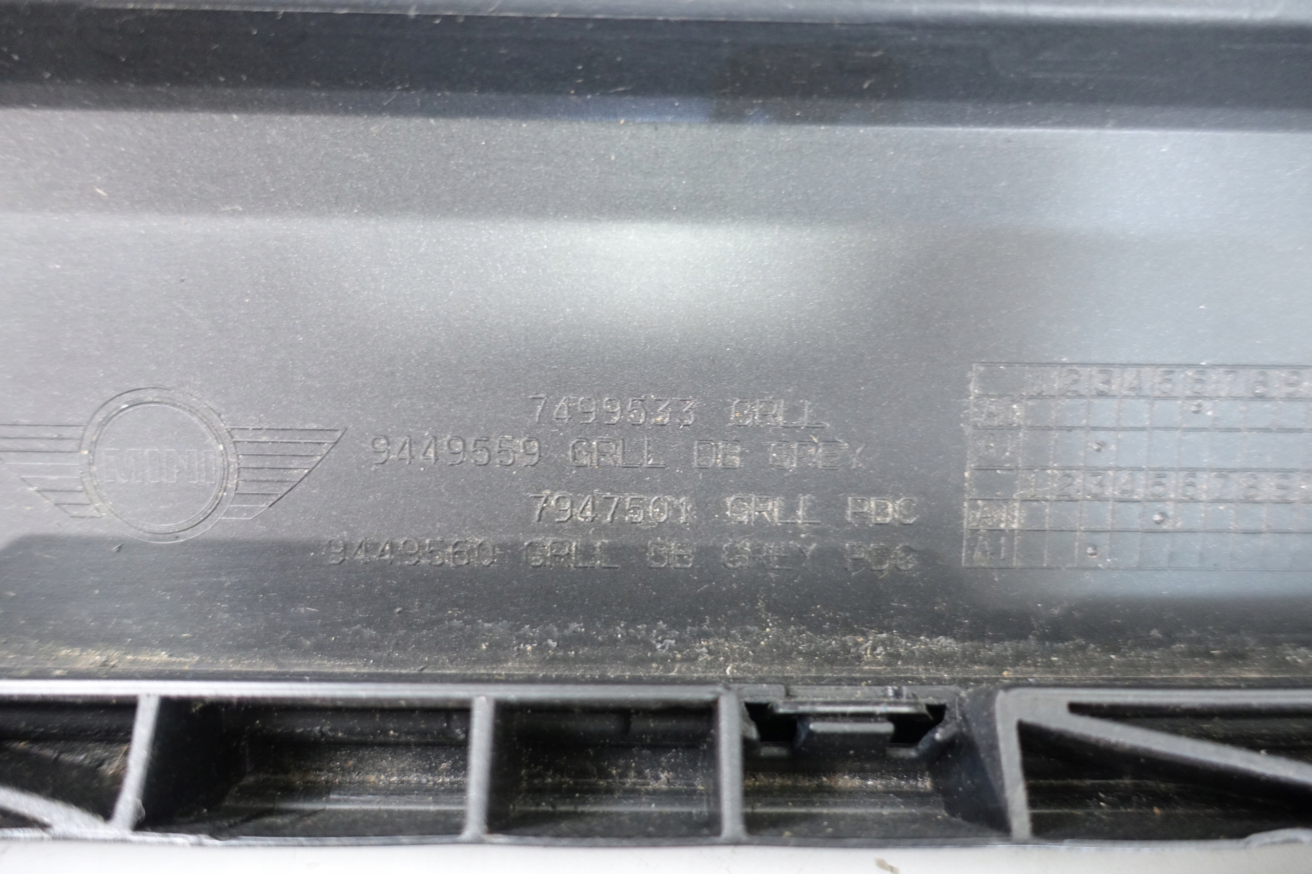 MINI COOPER SE 2019- Grill Grill der Stoßstange 7499533