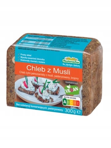 5 x Mestemacher Chléb z müsli 300 g