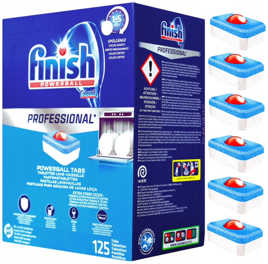 Levně Finish Professional Powerball Silné tablety do myčky XXL 125 Ks