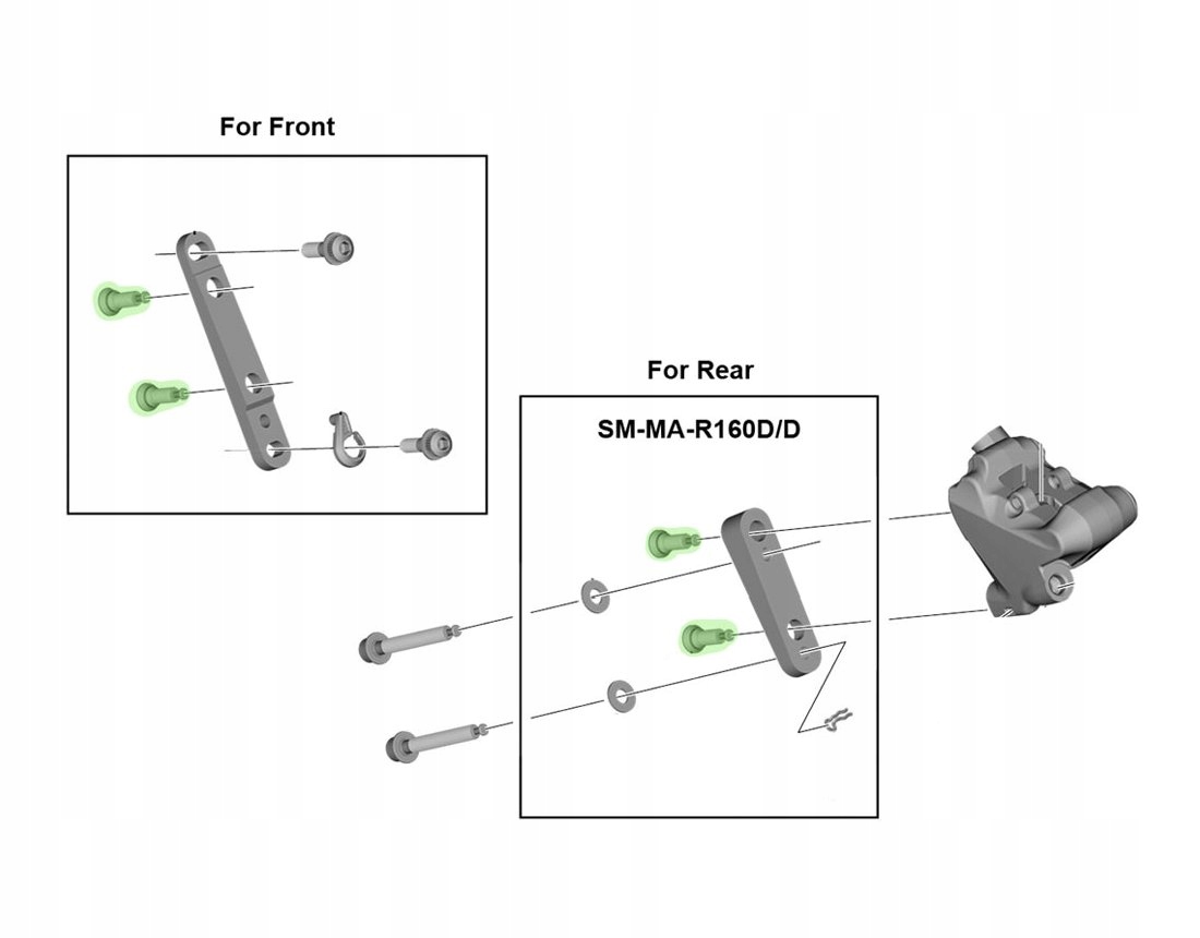 Shimano śruba typ B do Flat Mount przód tył Kod producenta Y8N206000