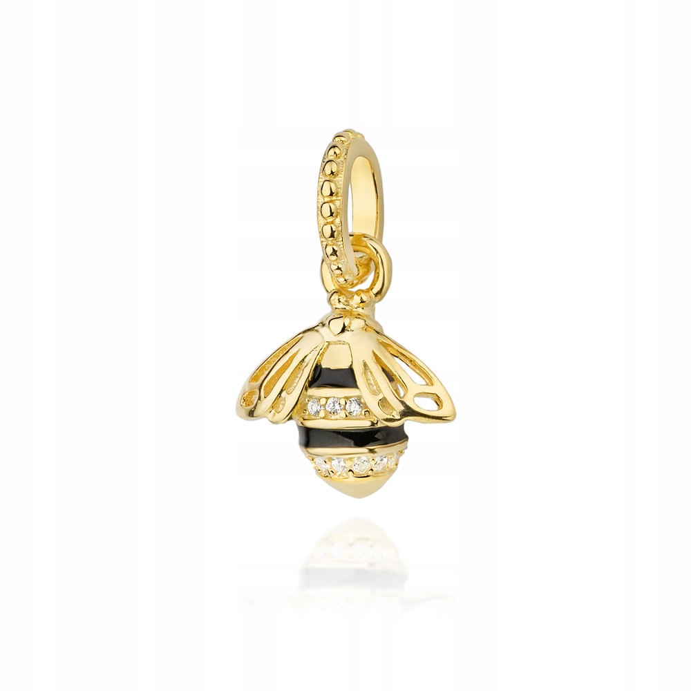

Piękna Srebrna Zawieszka pr. 925 Charms Pszczółka