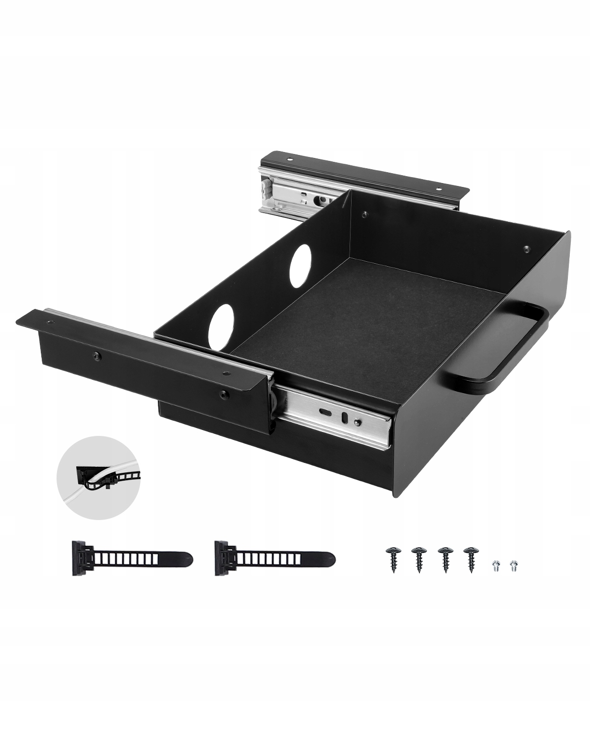Vevor Zásuvka Pod Stôl 385X230X76 MM Silná Skrytá Organizér Kancelárska