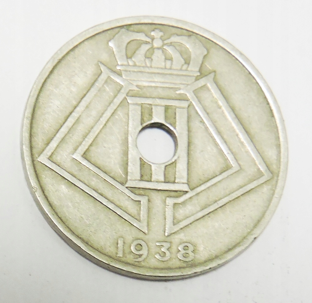 BELGIA 25 centymów 1938