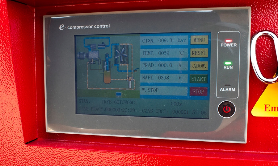Kompresor Śrubowy Kupczyk KKS 5,5/200 450 l/min Zasilanie sieciowe
