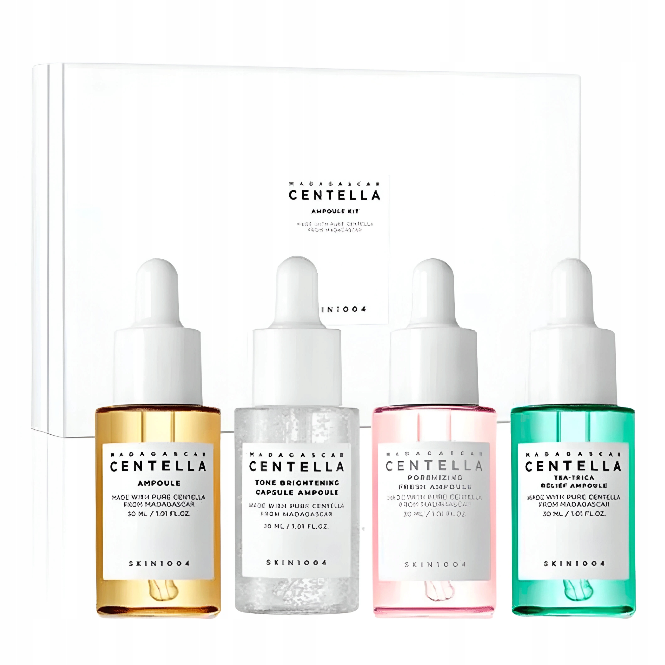 Skin1004 Madagascar Centella Ampoule Kit sada miniatur 4ks pleťových sér