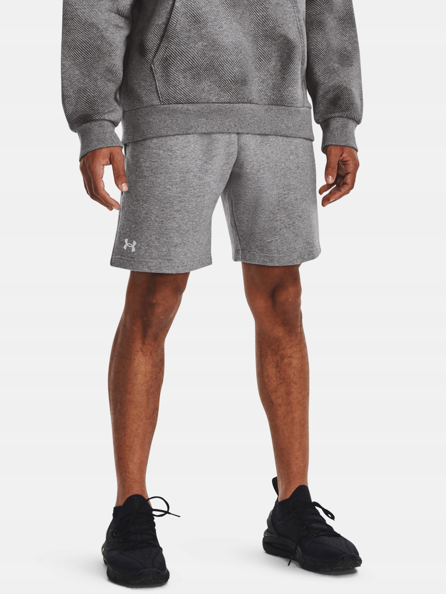 Kraťasy Ua Rival Fleece Shorts-GRY vel. S