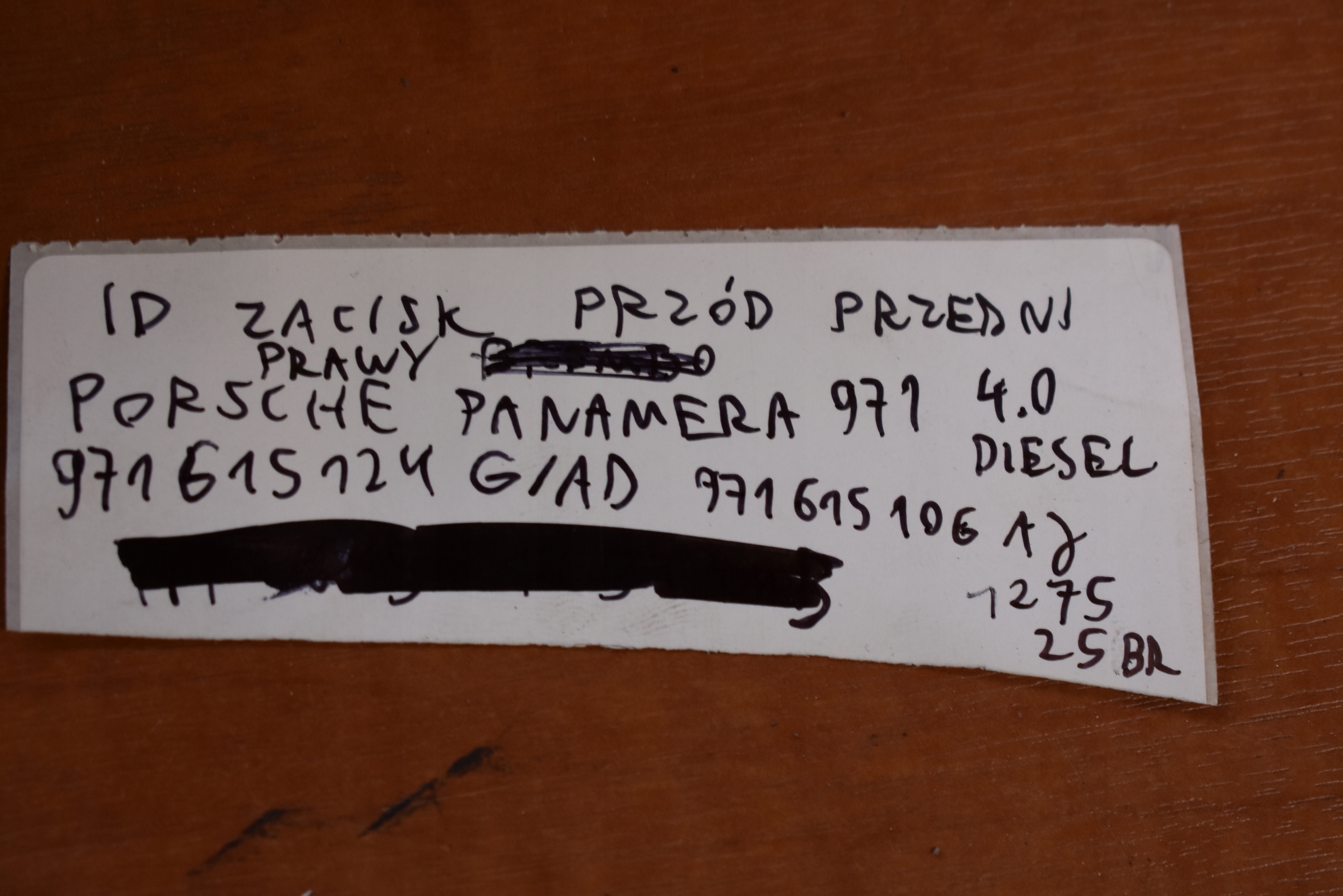 IDEALNY caliper front front right PORSCHE PANAMERA 971 4.0 DIESEL 1