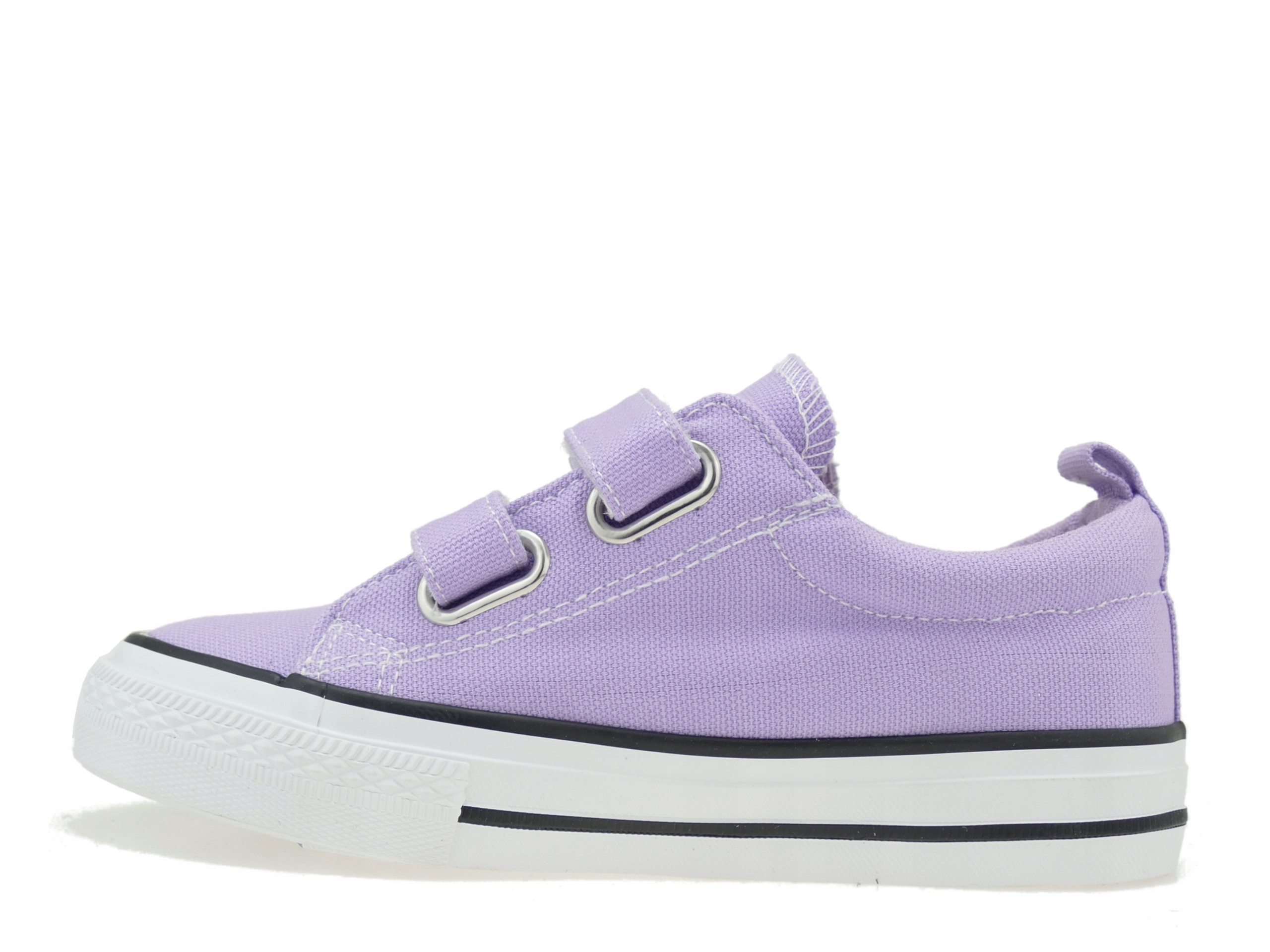 TRAMPKI DZIECIĘCE BUTY SPORTOWE NISKIE TENISÓWKI SZKOLNE NA RZEPY R. 28 Kolor fioletowy