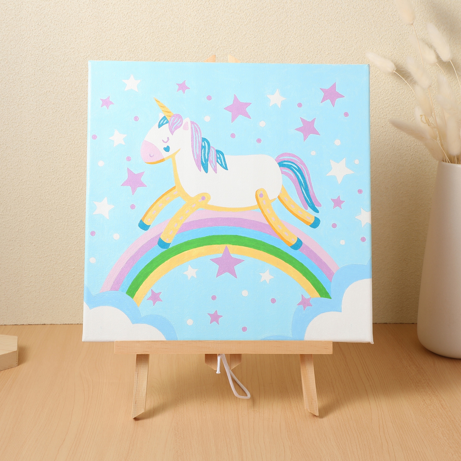 SZTALUGA DREWNIANY DLA DZEICI DO MALOWANIA STOJAK NA SZTALUGI ARTYSTYCZNE EAN (GTIN) 4894931009517