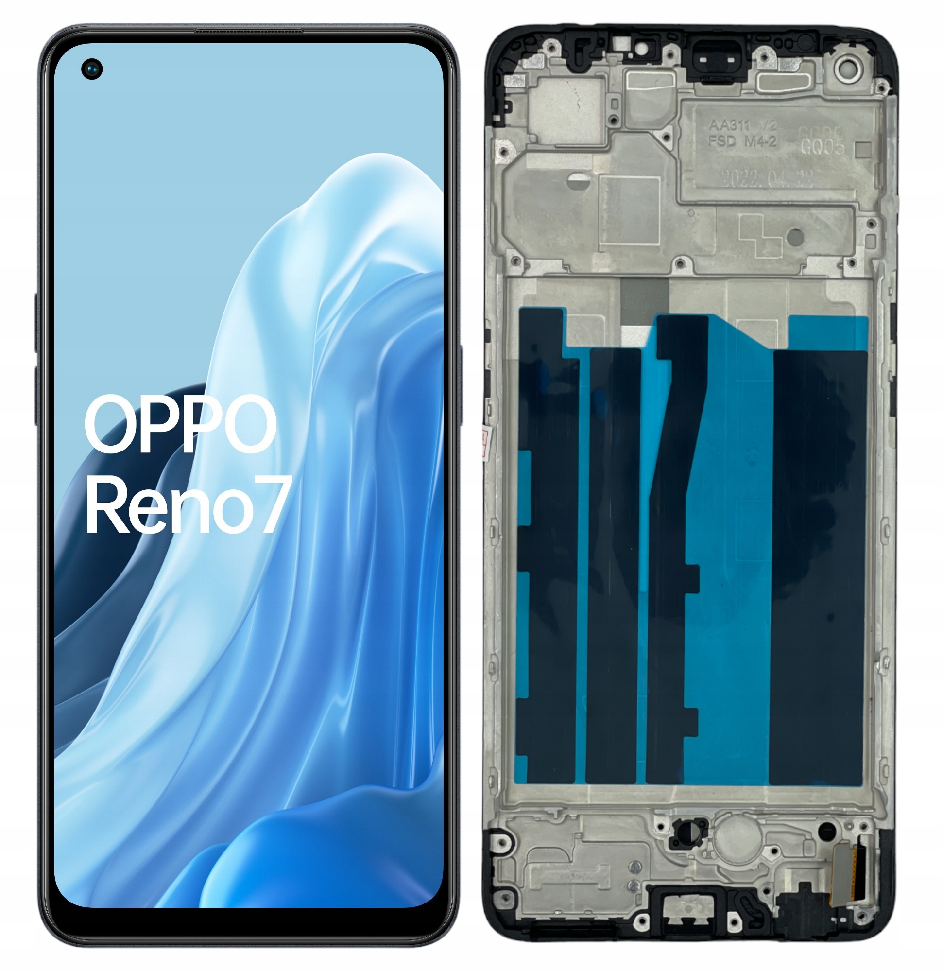 Oppo Reno 7 4G Incell Displej Rámeček Dotyk Premium