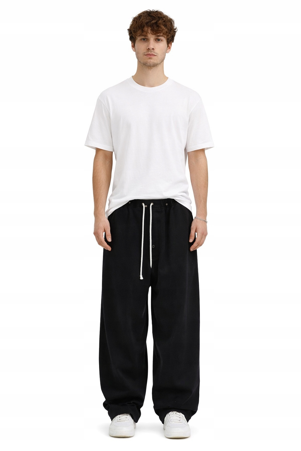 Drkshdw Černé Volné Kalhoty Se Šněrováním Pánské M I2F