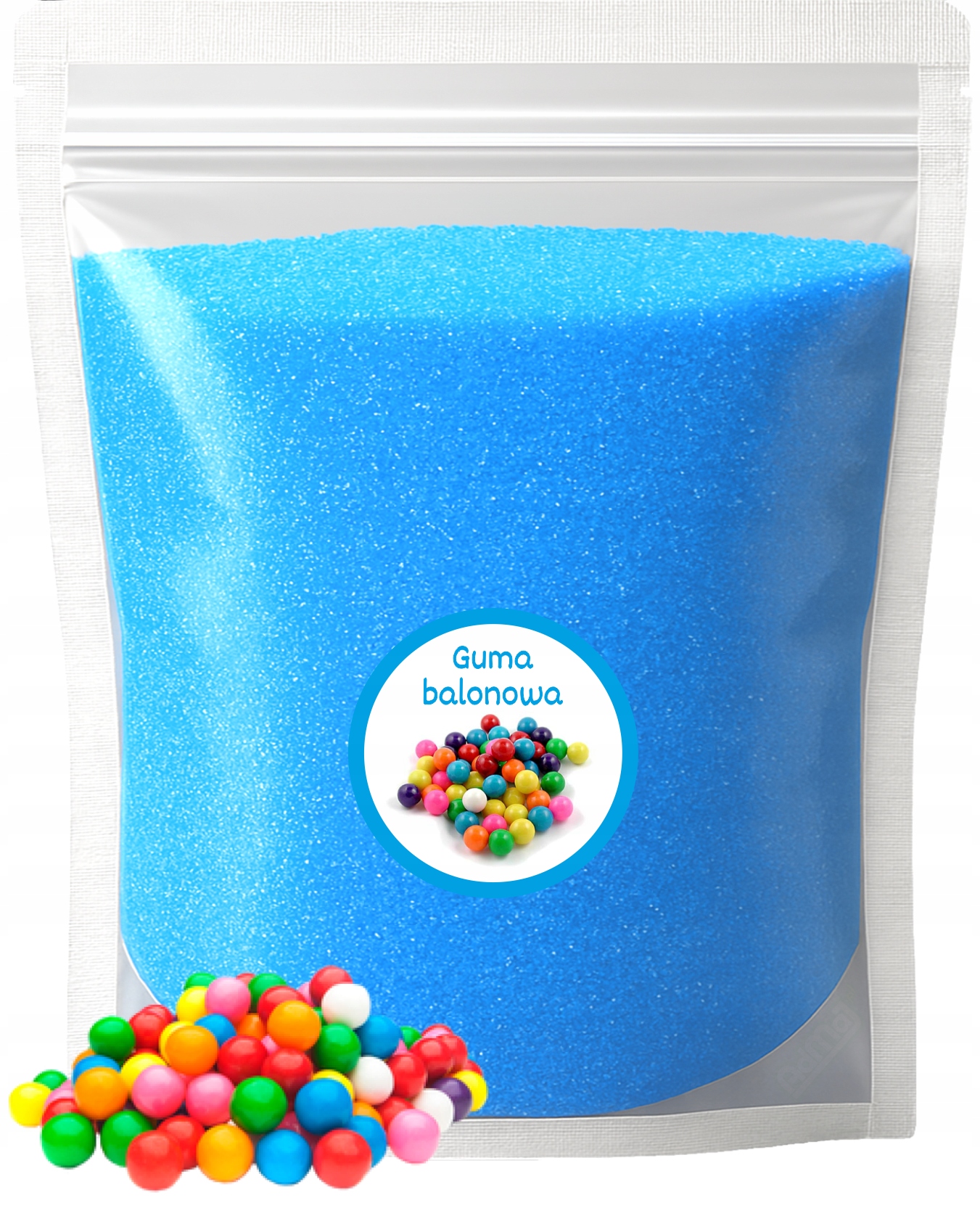 Cukr 5 kg Modrý Žvýkačka na cukrovou vatu Barevný suchý doypack