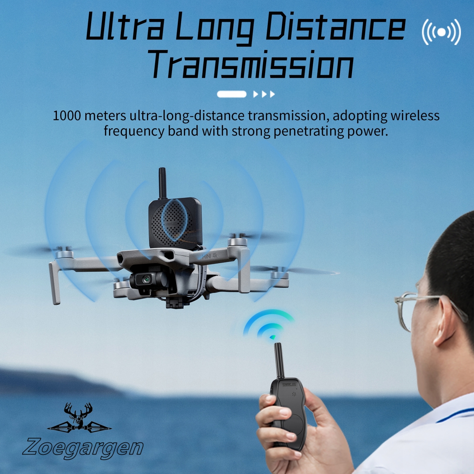 STARTRC DJI MINI3/AIR3 GŁOŚNIK MEGAFONOWY DO DRONA NA DUŻYCH WYSOKOŚCIACH Kod producenta DOMOFON DRONOWY - 1 SZT