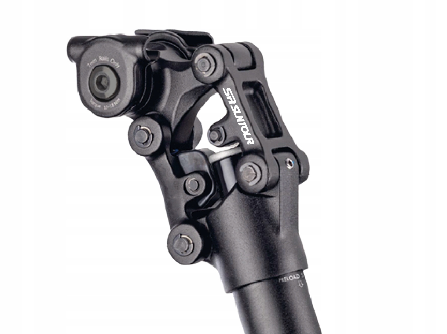 Sztyca amortyzowana Nvx Sr-suntour 31,6x350 mm czarna SP26 sprężyna Twarda