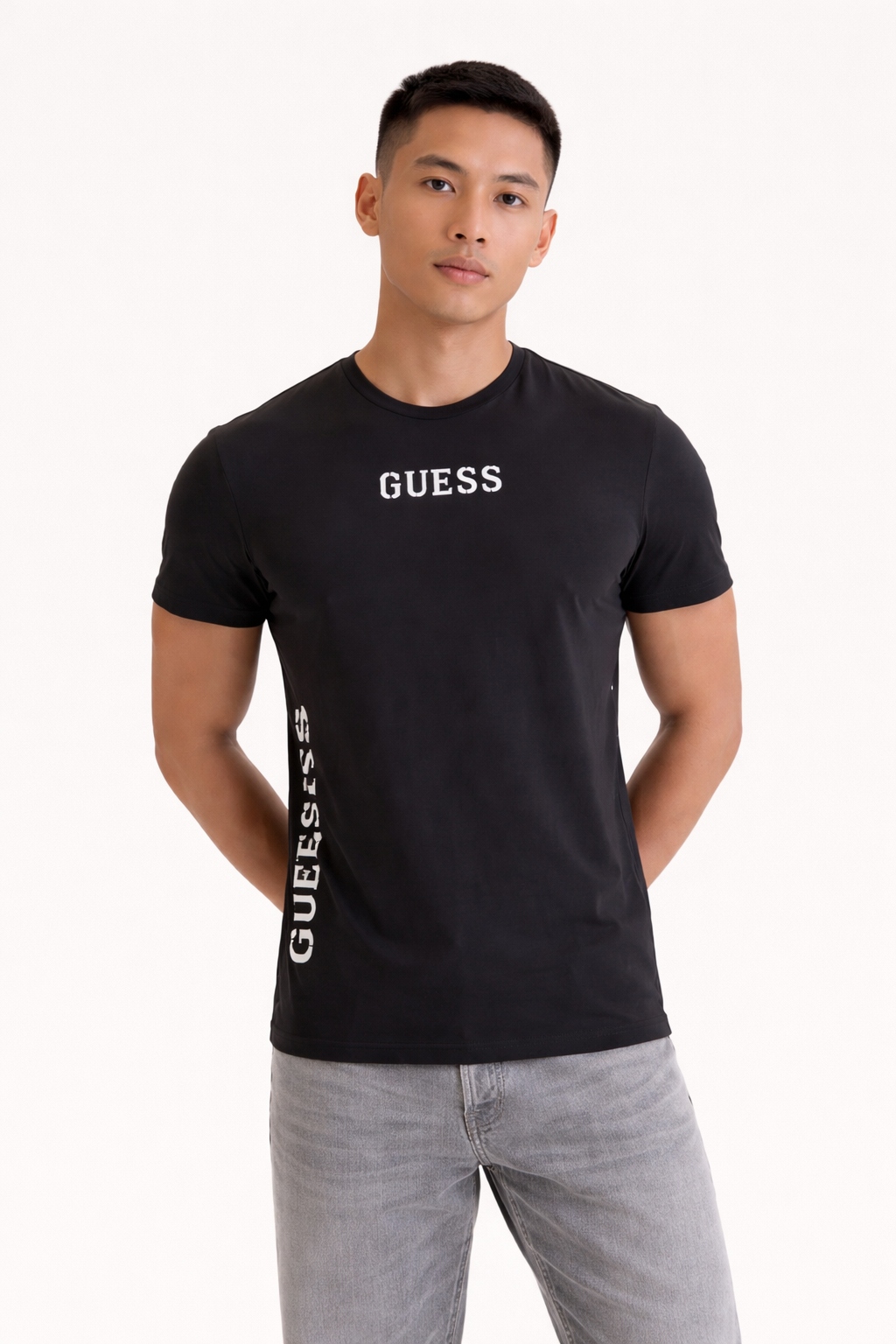 Pánské triko Guess liam crew neck s/s