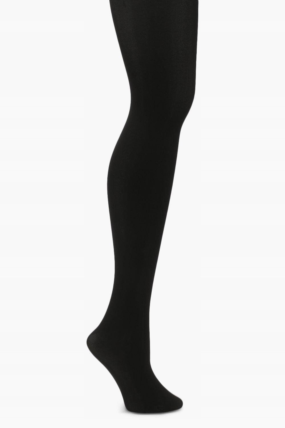 Rajstopy ciążowe czarne z miejscem na brzuch 100 Rozmiar uniwersalny