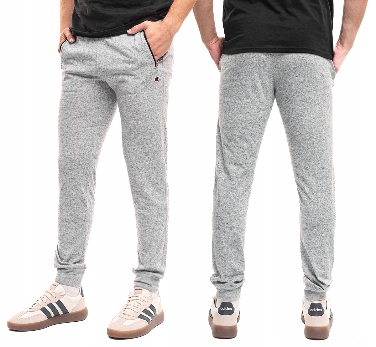 Pánské kalhoty Champion Rib Cuff Pants Dresové Joggery Bavlněné Černé XL