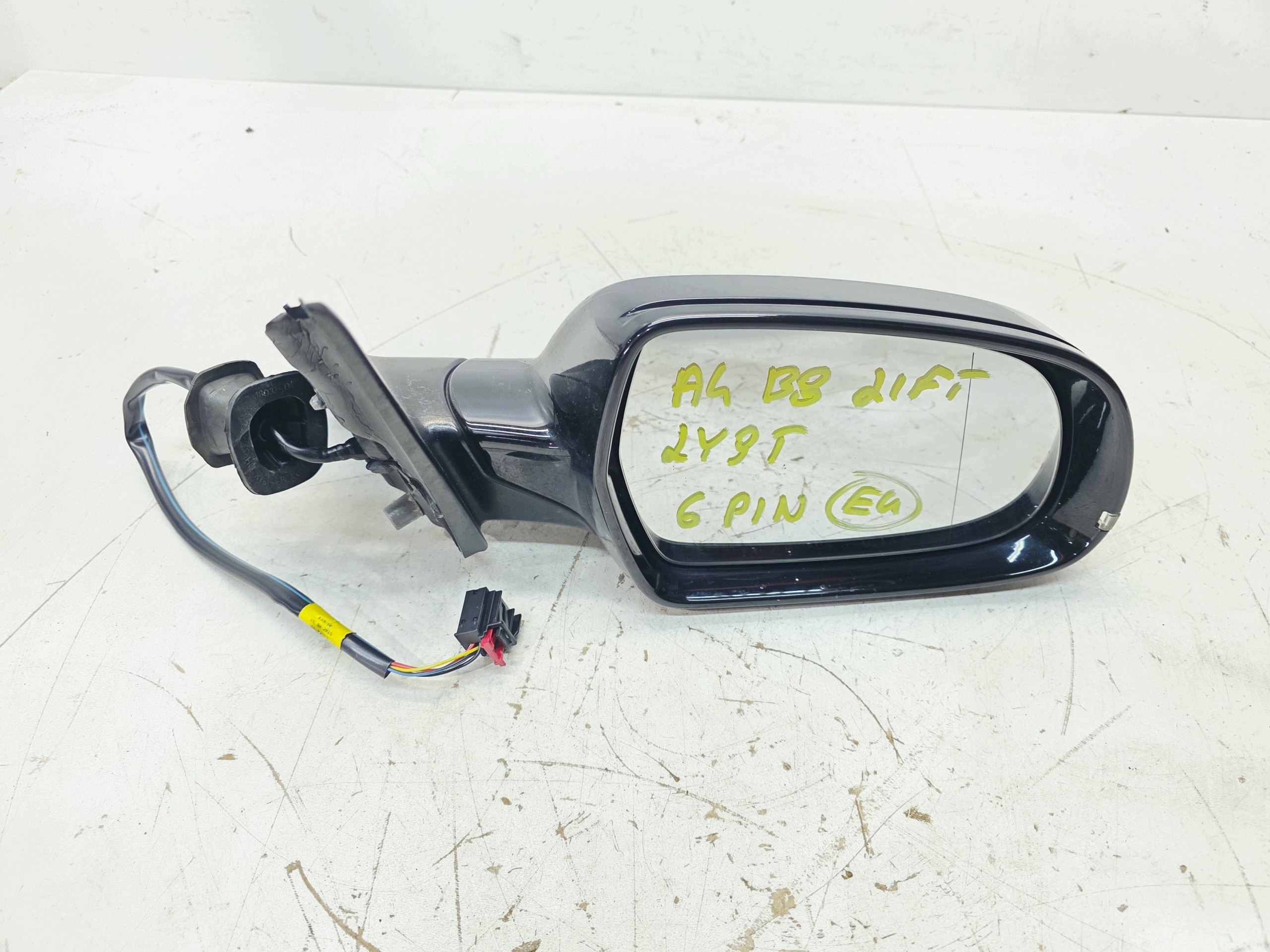 mirror exterior right AUDI A4 B8 LIFT LY9T 6 PIN EU
