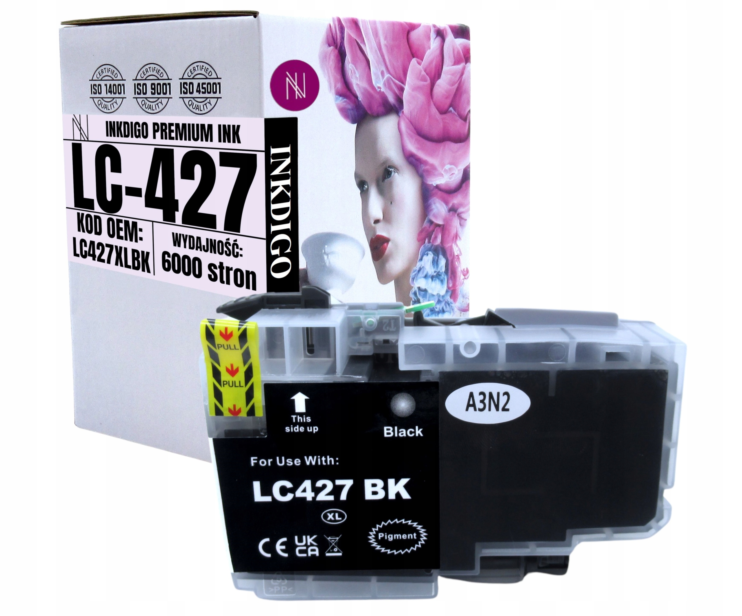 Černý Náhradní Inkoust LC 427 XL Pro Brother Mfc J6955dw J6959DW HL-J6010 Dw