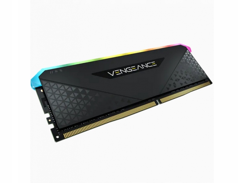 CORSAIR DDR4, 3200MHz 16GB 1x16GB Dimm, 16-20-20-38, XMP 2.0, Vengeance RGB RS, RGB LED, Black PCB, 1.35V, for AMD Ryzen & Intel — 7