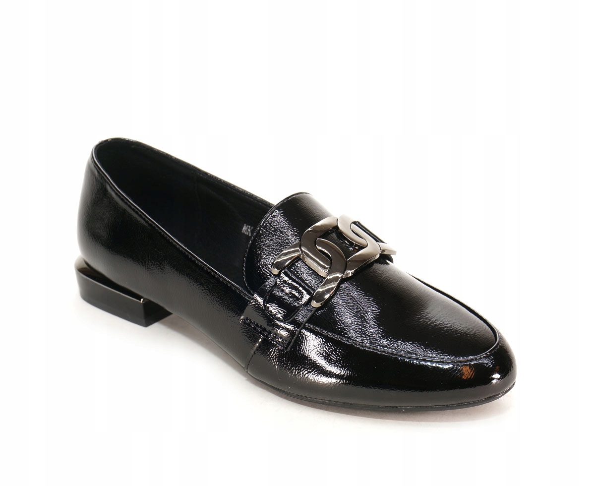 MOKASYNY DAMSKIE SER MK732 CZA L R37 Oryginalne opakowanie producenta pudełko