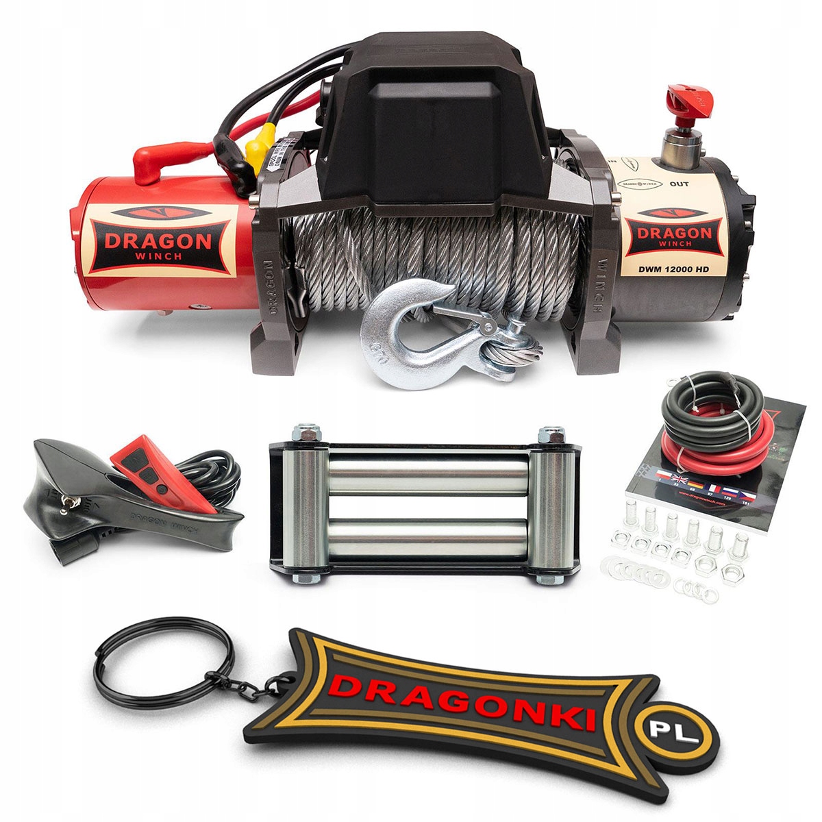 Elektrický Vytahovač 12V Automobilová 5,5T Dragon Winch 12000lbs I