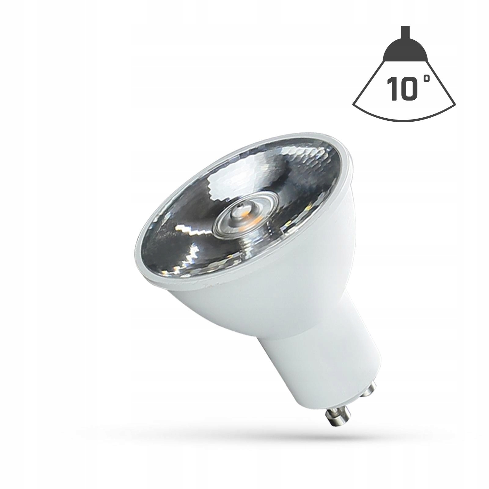 

Led GU10 6W 10ST Neutralna Z Soczewką Spectrum