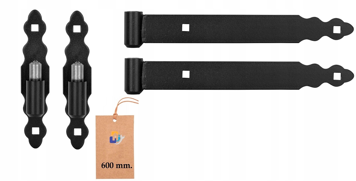 Garážový Pásový Závěs Retro 600 mm. Pro Brány Dveří Garáže 2 Kusy
