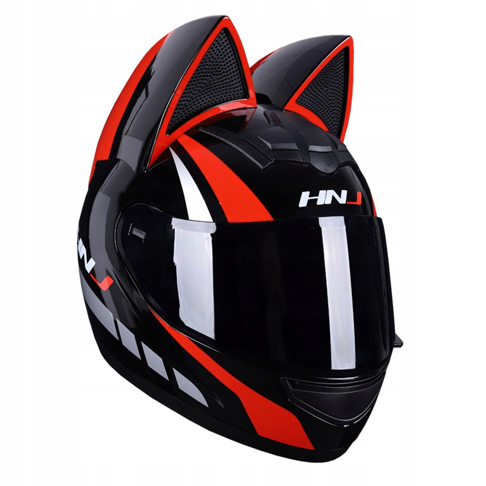 Kask Motocyklowy Z Uszami Kota Kask Damski