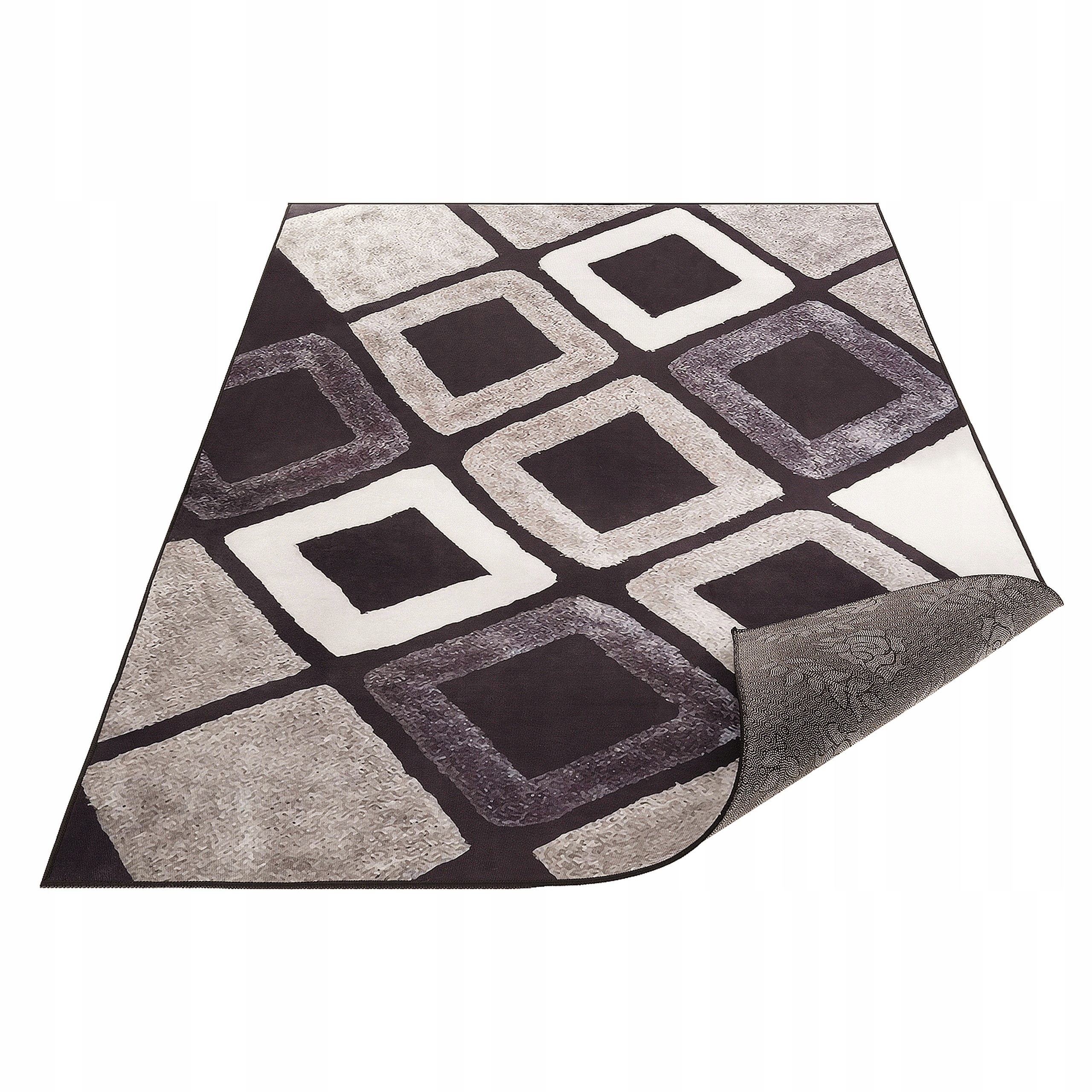 Koberec 200X300 CM Bronzový Do Obývačky Protišmykový Geometrický Bcf