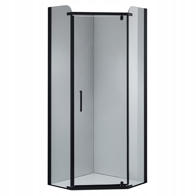 Kabina Prysznicowa Pięciokątna KZ91A Czarna 80x80 CM KZ91A-BL-80