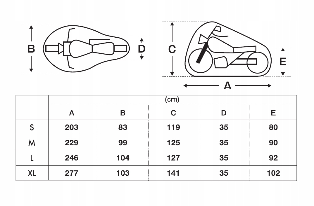 BIKETEC AQUATEX WODOODPORNY POKROWIEC r. L BT3176 motocykl naked turystyk Numer katalogowy producenta BT3176