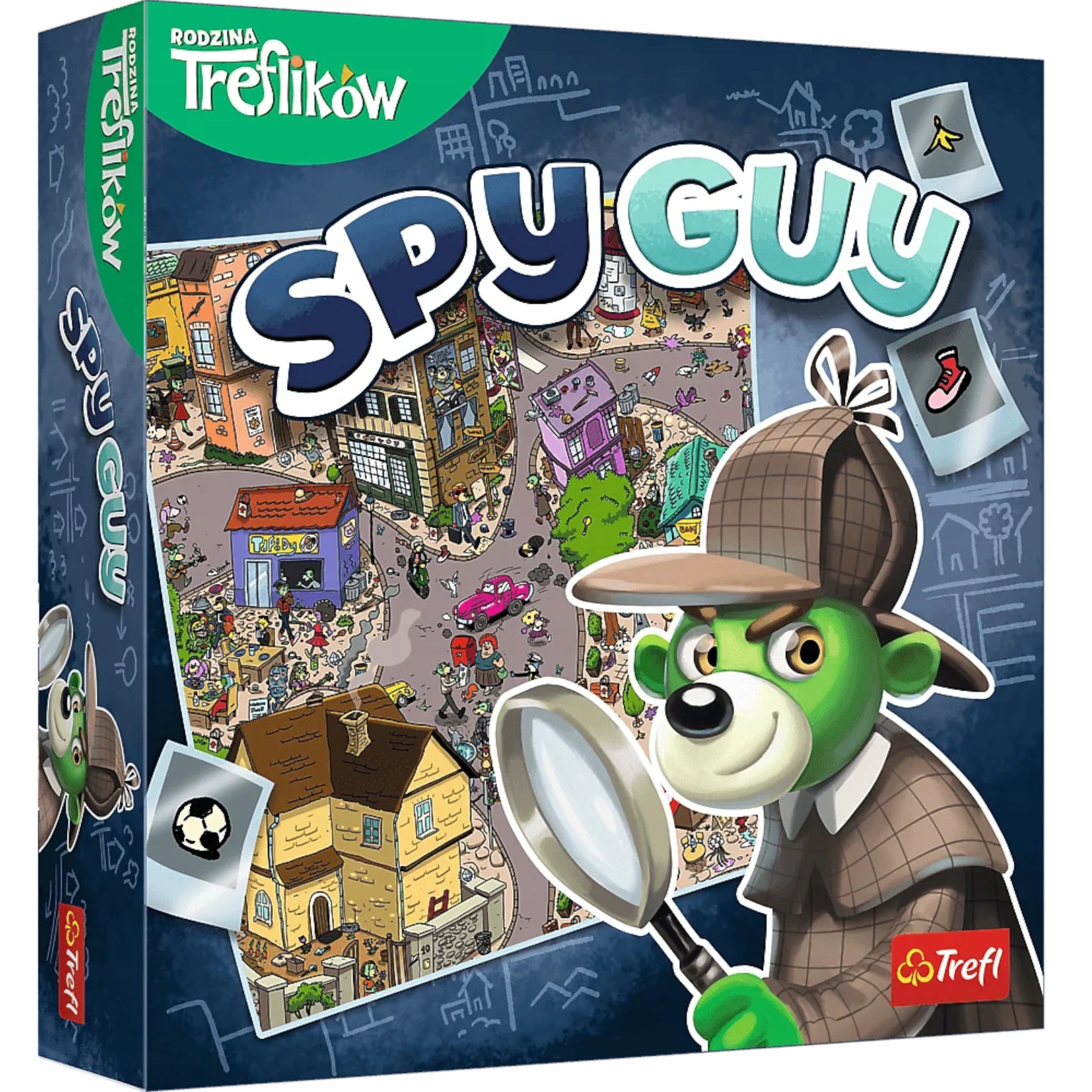 GRA PLANSZOWA RODZINNA TOWARZYSKA SPY GUY RODZINA TREFLIKÓW 02298 TREFL Język instrukcji polska