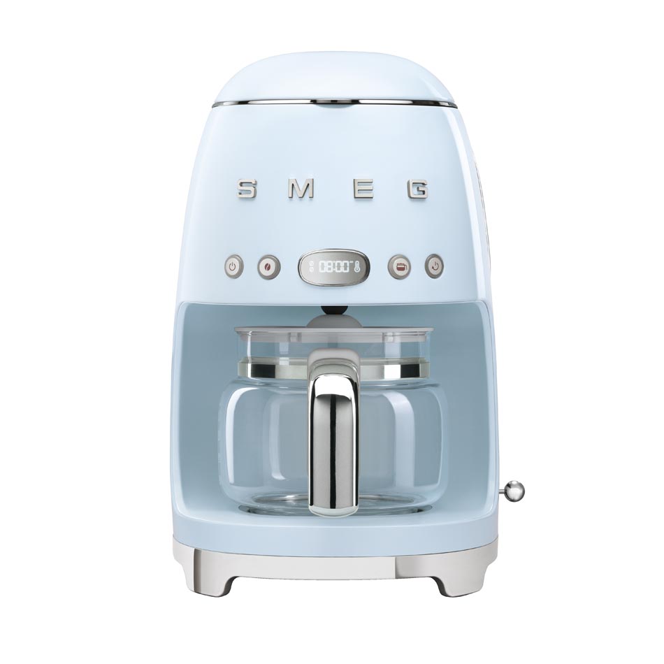 Ekspres do kawy przelewowy pastelowy błękit 50's Style Smeg