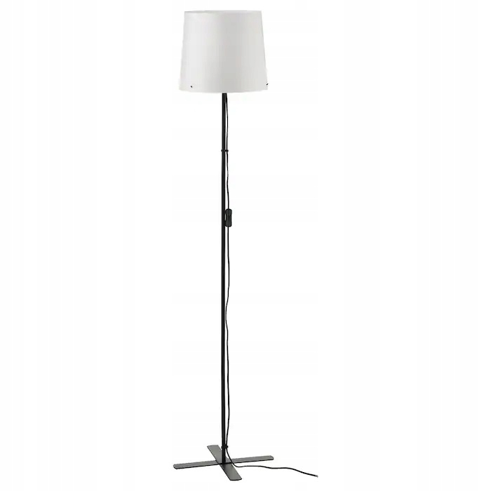 

Ikea Barlast Lampa podłogowa, czarny/biały 150 cm