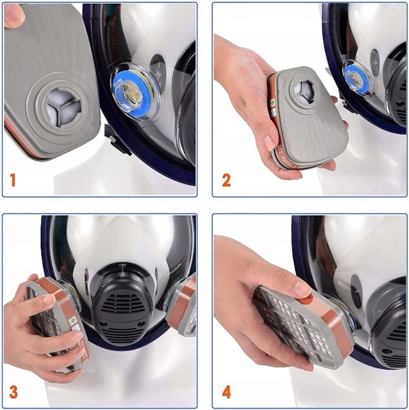 MASKA LAKIERNICZA PEŁNA 6800 KOMPLET Z FILTRY 5W1 PEŁNA MASKA ODDECHOWA Kod producenta MASKA PEŁNOTWARZOWA 6800