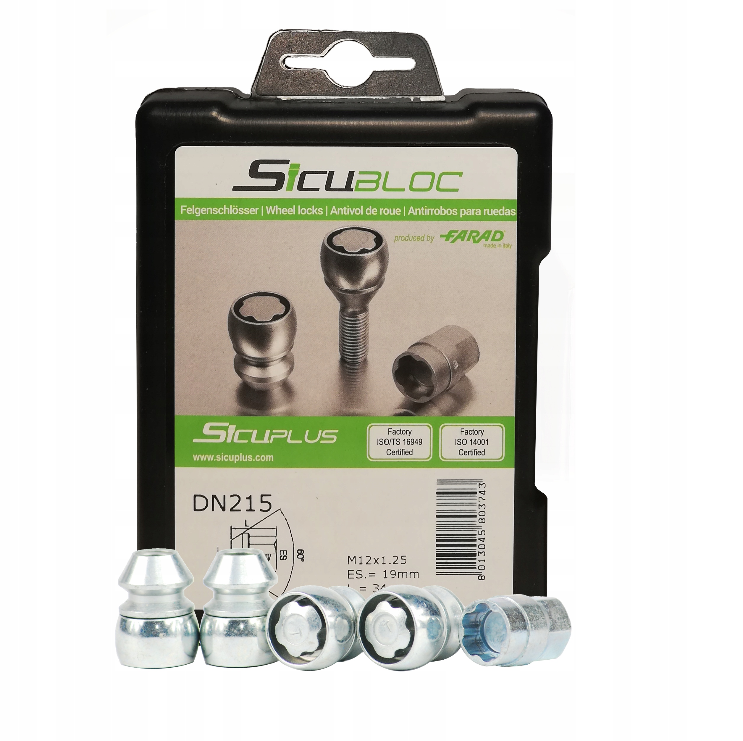 Контргайки SICUBLOC 12x1, 25 конус