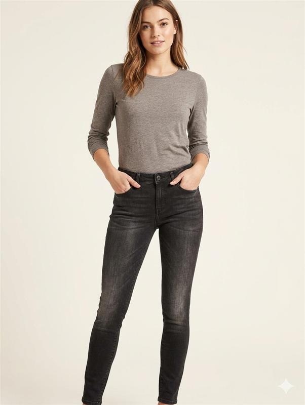 Pepe Jeans Džíny Úzké Nohavice Černé Oděrky Vysoký Stav 25/30 Xta