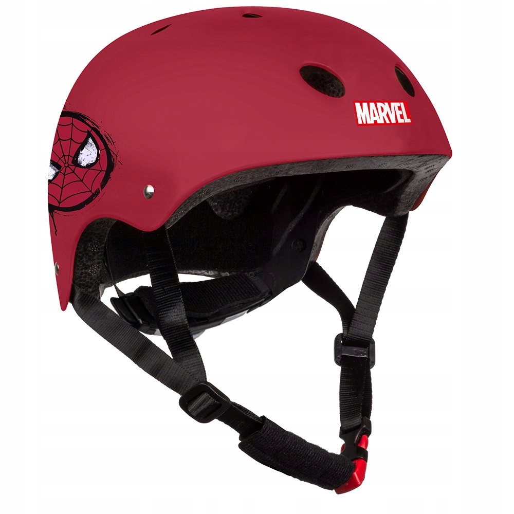 Kask Rowerowy Orzech Dla Dzieci Na Deske Hulajnogę Spiderman Marvel 52-56