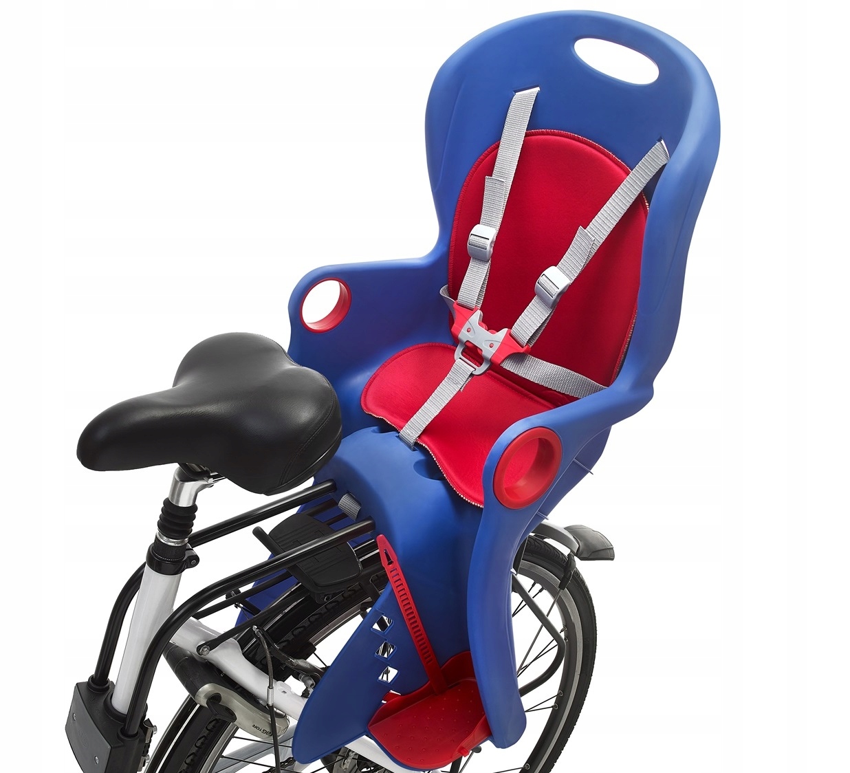 BEZPIECZNY FOTELIK ROWEROWY NA RAMĘ BAGAŻNIK Kod producenta Fotelik rowerowy tylny niebieski BQ-8A