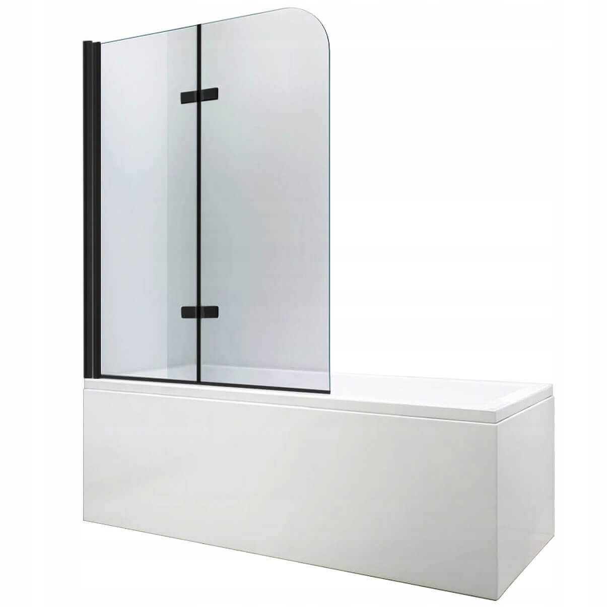 Černá Skleněná Paraván , Skládací, Dvojdílná, 80 CM