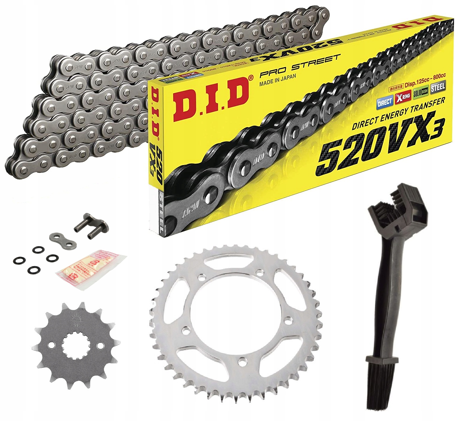 ZESTAW NAPĘD-OWY DID+JT BMW F650 1994-1998