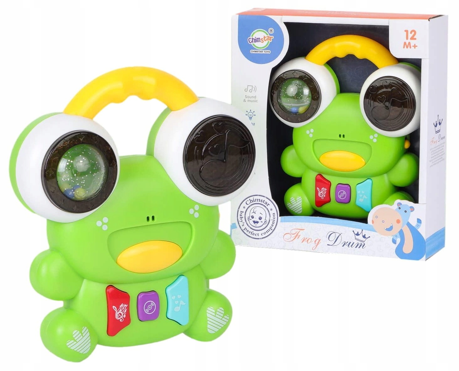 PIANINKO INTERAKTYWNE ŻABKA ŚWIATŁO DŹWIĘK MELODIE Marka inna